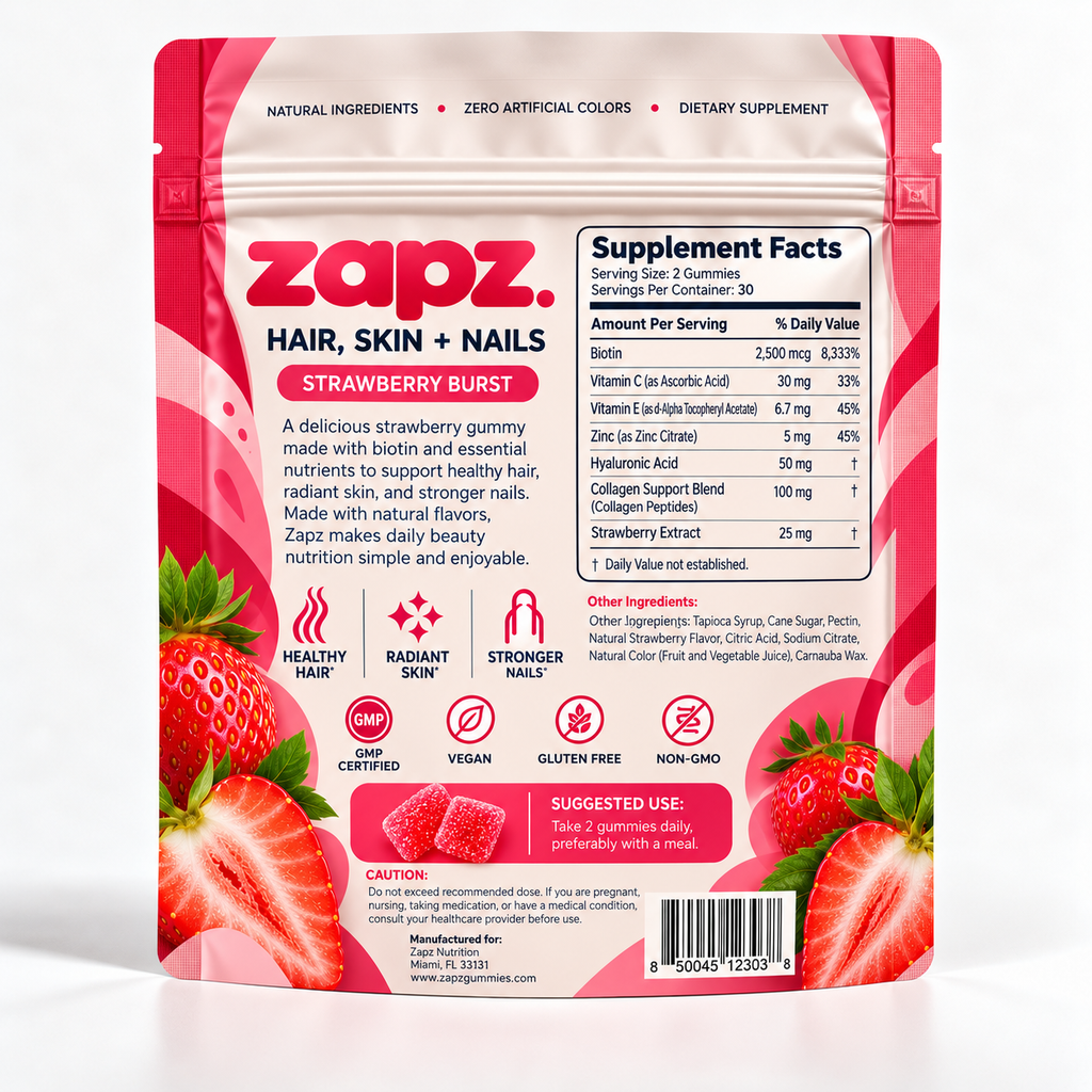 Hair, Skin, Nails - Strawberry Burst