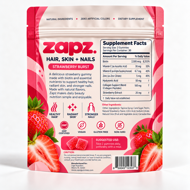 Hair, Skin, Nails - Strawberry Burst